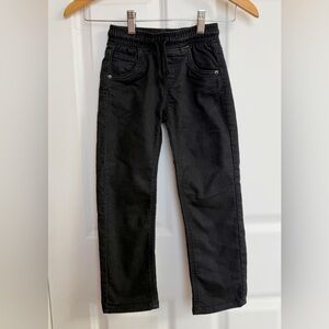 Cat & Jack Black Wide Lg Drawstring Pants - Size 5T | Comfy Everyday Style
